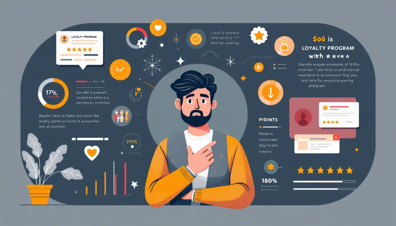 An illustration depicting the psychological impacts of loyalty programs on customers.