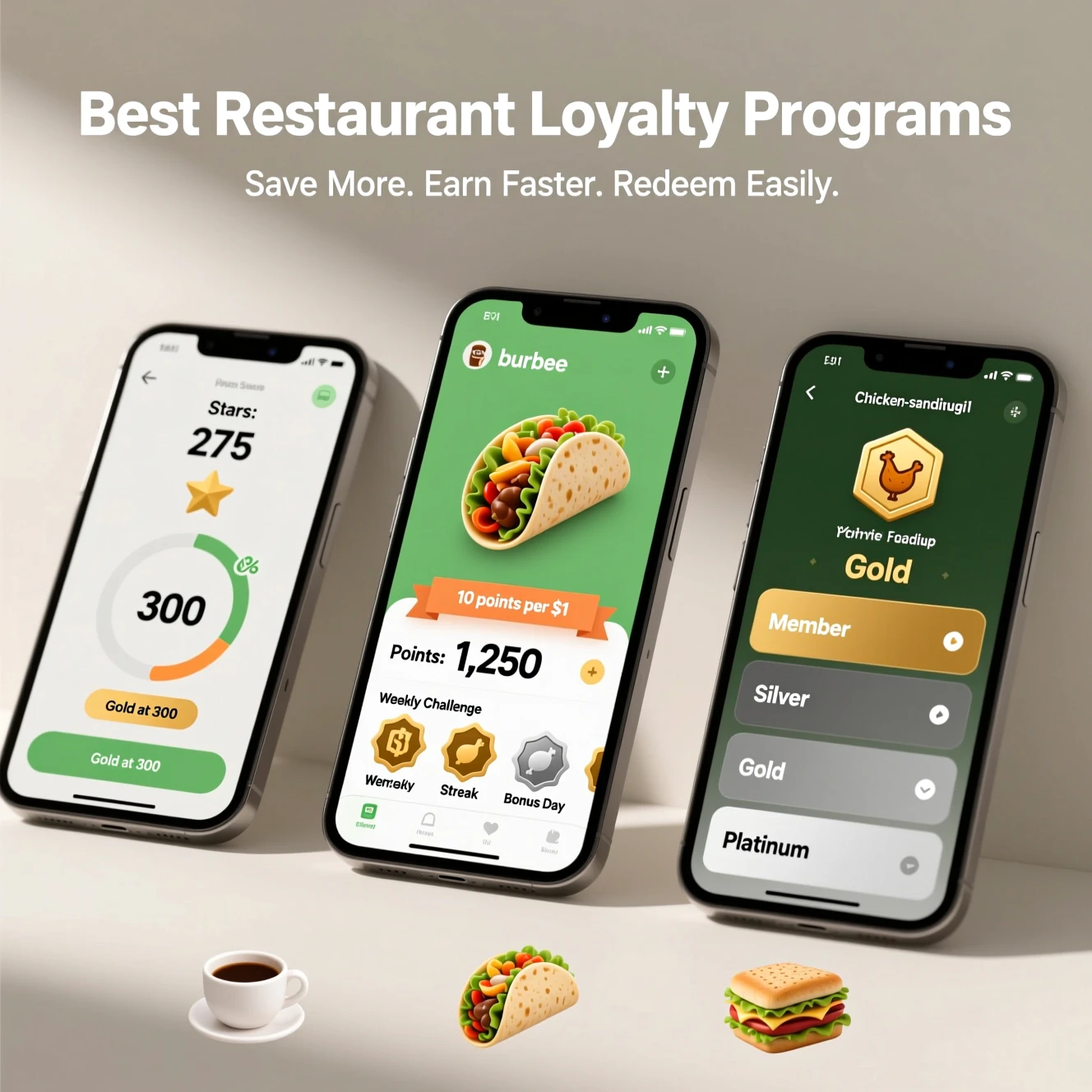 Hero image comparing points, tiers, and gamified rewards across restaurant loyalty apps.